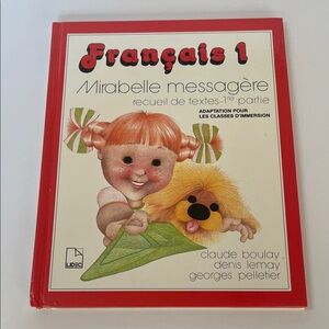 Français 1 Textbook French Immersion Book Mirabelle messagere Homeschool Part 1